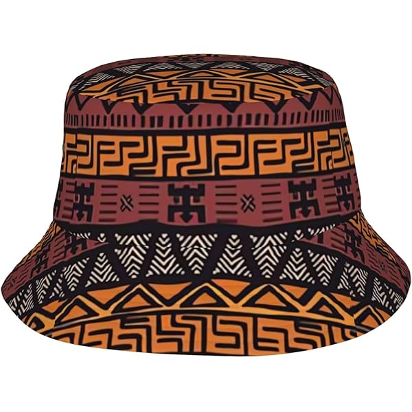 GeRRiT African Mud Cloth Tribal Reversible Double-Side-Wear Bucket